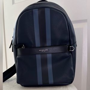 Michael Kors Navy and Black Backpack